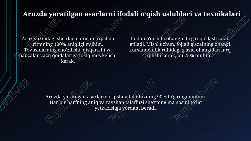 aruz vaznidagi asarlarni ifodali o‘qish - Page 4