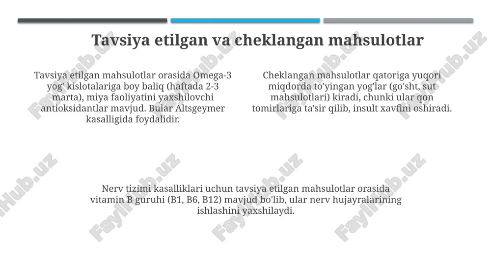 nerv tizimi kasalliklari uchun parhez turlari - Page 4