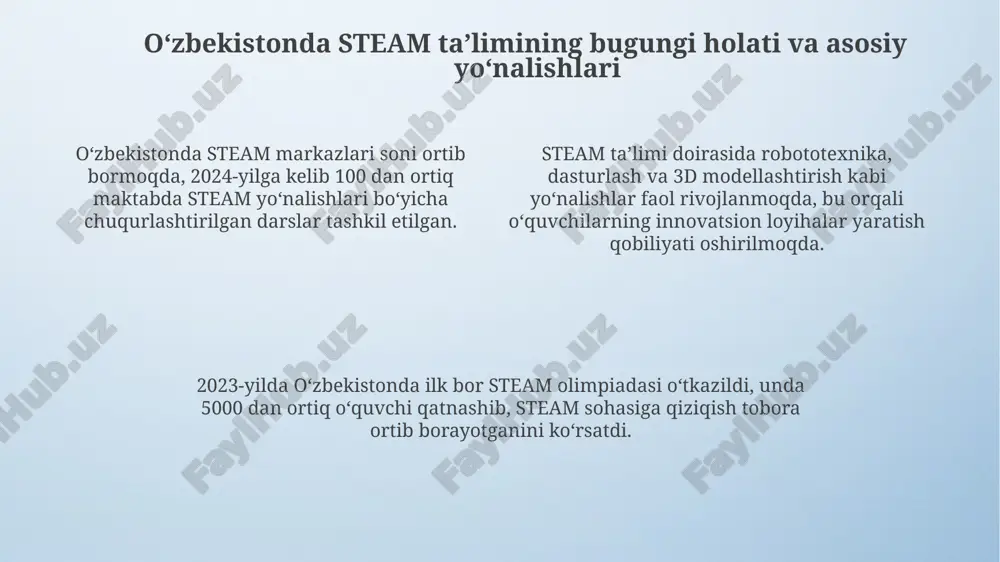 oʻzbekistonda steam taʼlimining rivojlanishi. - Page 4