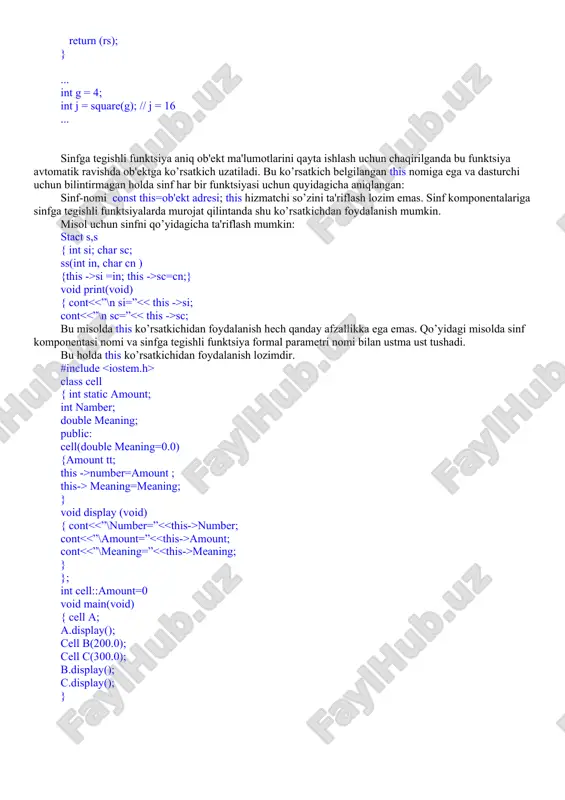 funksiyaning konstanta hadlari va konstanta obyektlar - Page 4