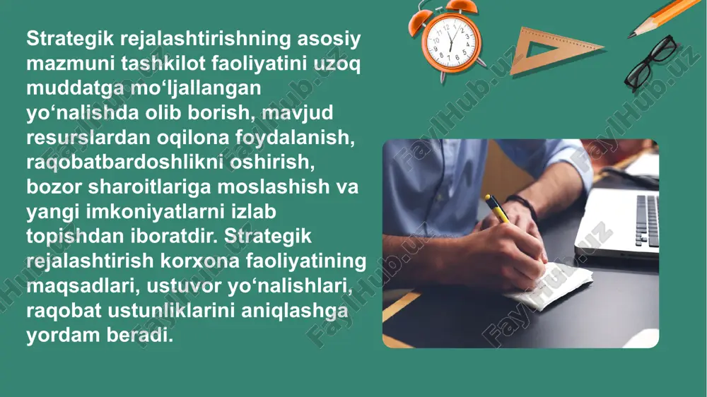strategik rejalashtirishning mazmuni va usullari - Page 4