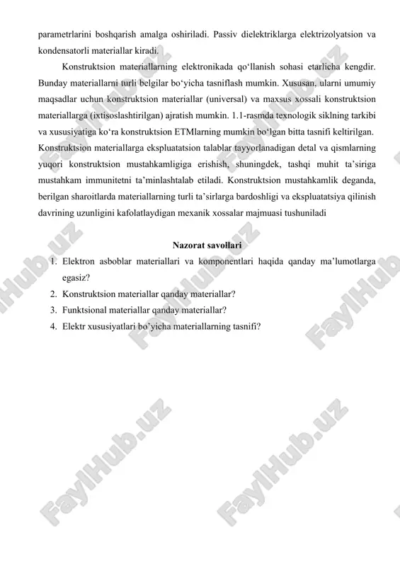 materiallar qanday materiallar? 4. elektr xususiyatlari bo’yicha materiallarning tasnifi? image1.png