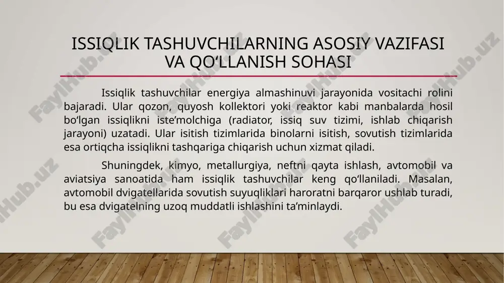 issiqlik tashuvchilar – 6 slaydli taqdimot - Page 4