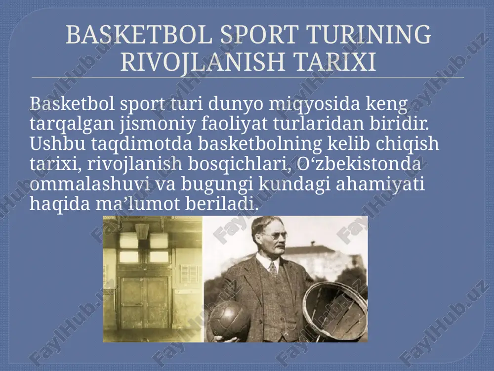 basketbol sport turining rivojlanish tarixi - Page 4