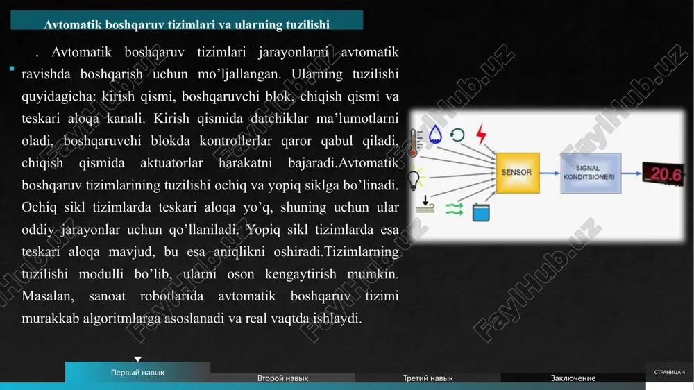 irmoqda. 2025 yil holatiga ko’ra, datchiklarning yangi turlari asosan sun’iy intellekt (ai), internet of things (iot), avtomatlashtirish va barqarorlik talablariga asoslangan holda ishlab chiqilmoqda. bu yangiliklar datchiklarning o’lchamini kichraytirish, energiya sarfini kamaytirish, aniqlikni oshirish va ko’p funksiyaliligini ta’minlashga qaratilgan. masalan, sanoatda, tibbiyotda, transportda va qishloq xo’jaligida qo’llaniladigan datchiklar endi real vaqtda ma’lumot uzatish va tahlil qilish imkoniyatiga ega. quyida 2025 yilda paydo bo’lgan va keng tarqalgan datchiklarning asosiy yangi turlarini ko’rib chiqamiz, ularning ishlash printsipi, afzalliklari va qo’llanilish sohalari haqida batafsil ma’lumot beramiz. stranitsa 10 mikroelektromexanik tizimlar (mems) datchiklarining yangi avlodlari mems datchiklari avvalroq mavjud bo’lgan texnologiyalarni takomillashtirgan holda, 2025 yilda yanada kichikroq o’lchamlar va yuqori aniqlikka erishdi. bu datchiklar mexanik va elektron qismlarni birlashtirib, fizikaviy parametrlar – harorat, bosim, tebranish va akseleratsiyani o’lchaydi. yangi avlod mems datchiklari silikon asosidagi nanoqurilmalardan foydalanib, o’lchamini 1 mm dan kamaytirishga muvaffaq bo’ldi, bu esa ularni kiyiladigan qurilmalarda va mobil telefonlarda oson joylashtirish imkonini …
