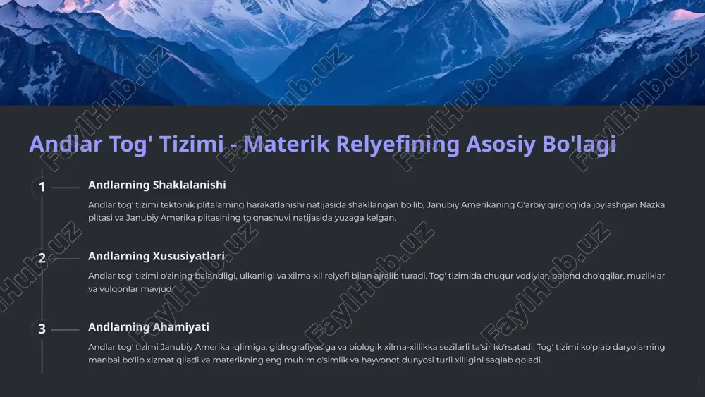 janubiy amerika materigi relyefi va orografiyasi - Page 4