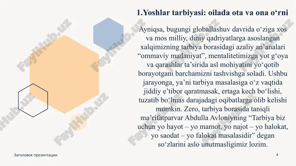 ota-ona obro’si milliy tarbiyaning asosi sifatida - Page 4