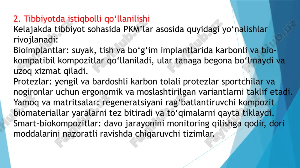 polimer kompozitsion materiallar kelajagi – yangi istiqbolliq o'llash sohalari - Page 4