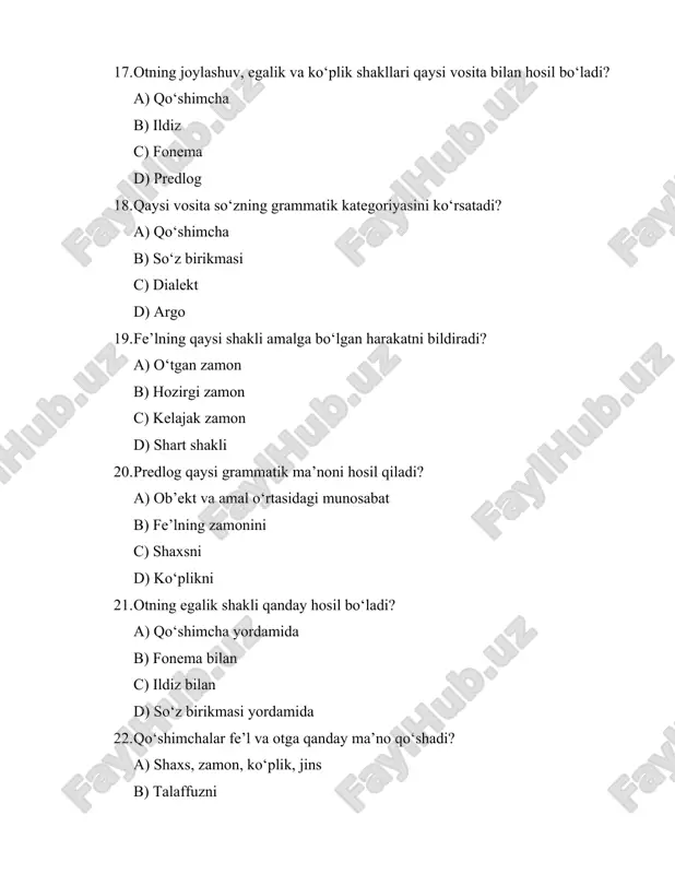 grammatik ma’noni ifodalovchi vositalar. - Page 4