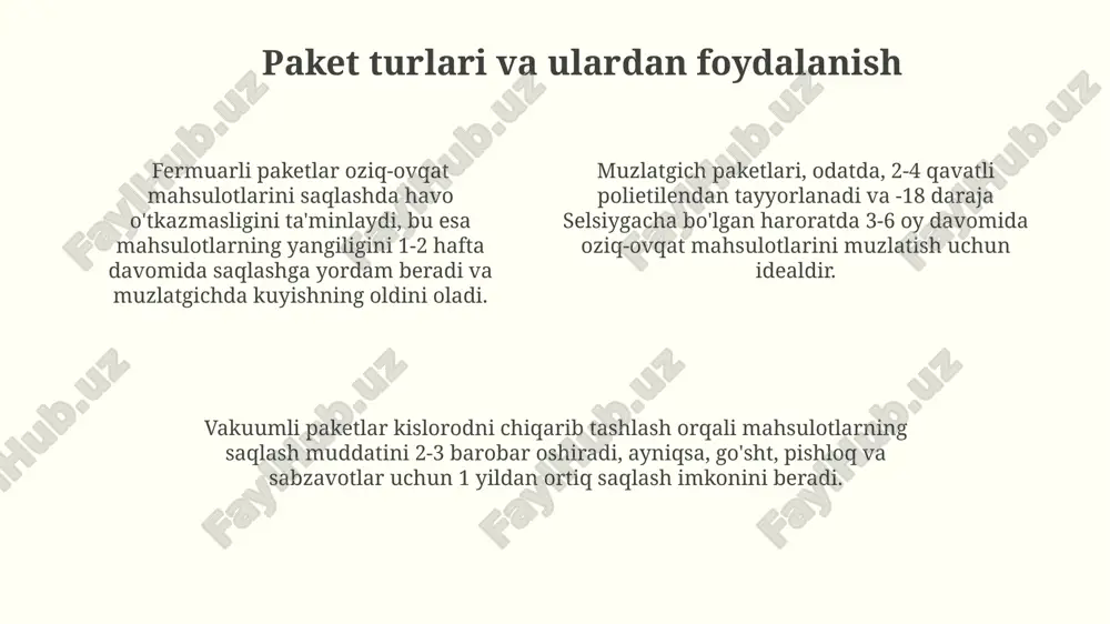 oziq-ovqat saqlash paketlari - Page 4