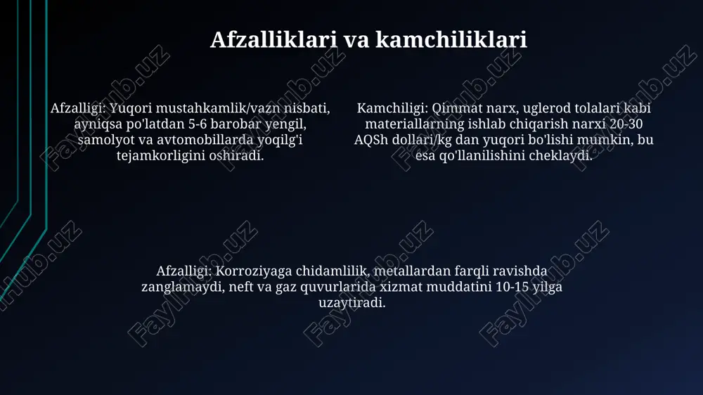 polimer kompozit materiallarining qo'llanilishi - Page 4