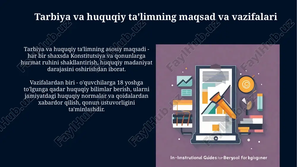 tarbiya va huquq ta'limi jarayonini loyihalashtirish - Page 4