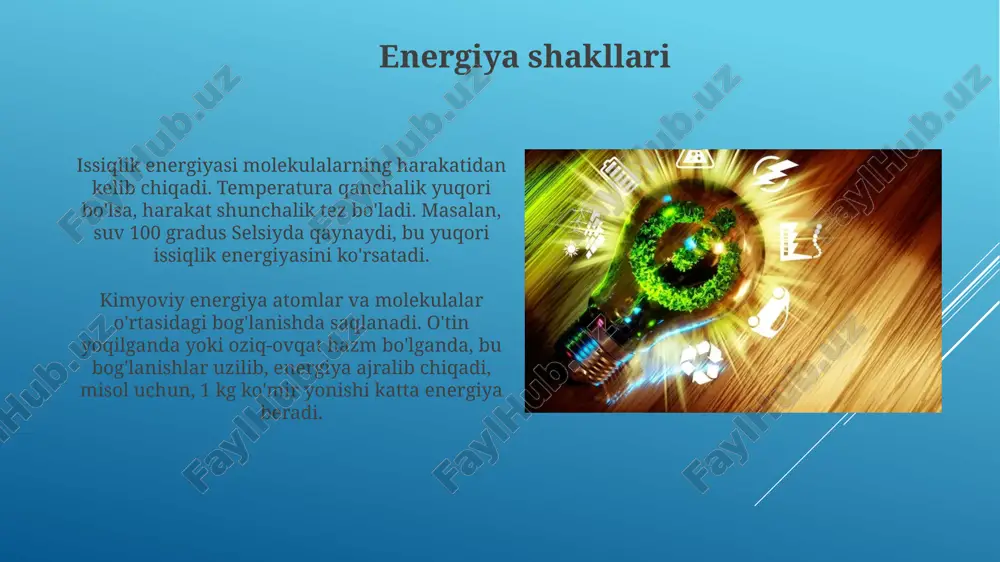 energiya turlari va energiya almashinish korinishlari - Page 4