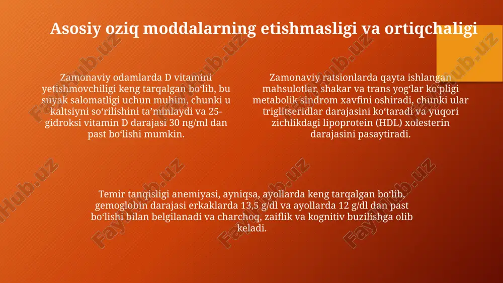 zamonaviy insonning ovqatlanish holati - Page 4