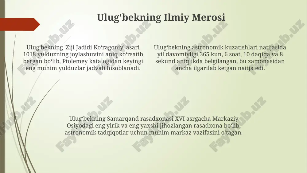 mirzo ulug'bek-davlat arbobi va buyuk olim - Page 4