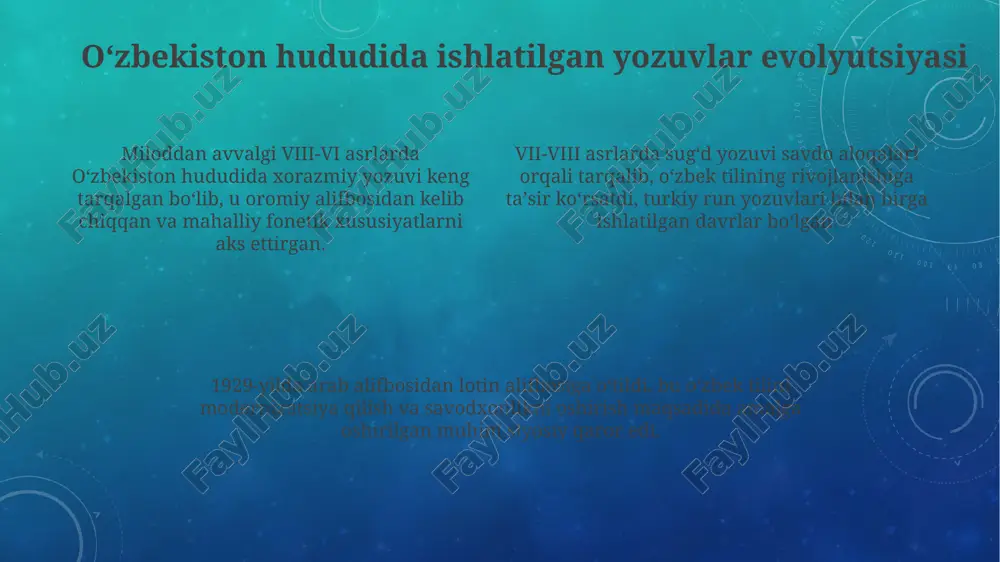 oʻzbek yozuvlari tarixi - Page 4