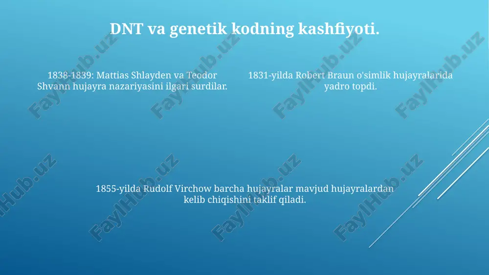 i. 1987 yilda ishino va boshqalar e. coli bakteriyalarida crispr deb atalgan g'alati dnk ketma-ketligini kashf etdilar. e'tiboringiz uchun rahmat @taqdimot_robot