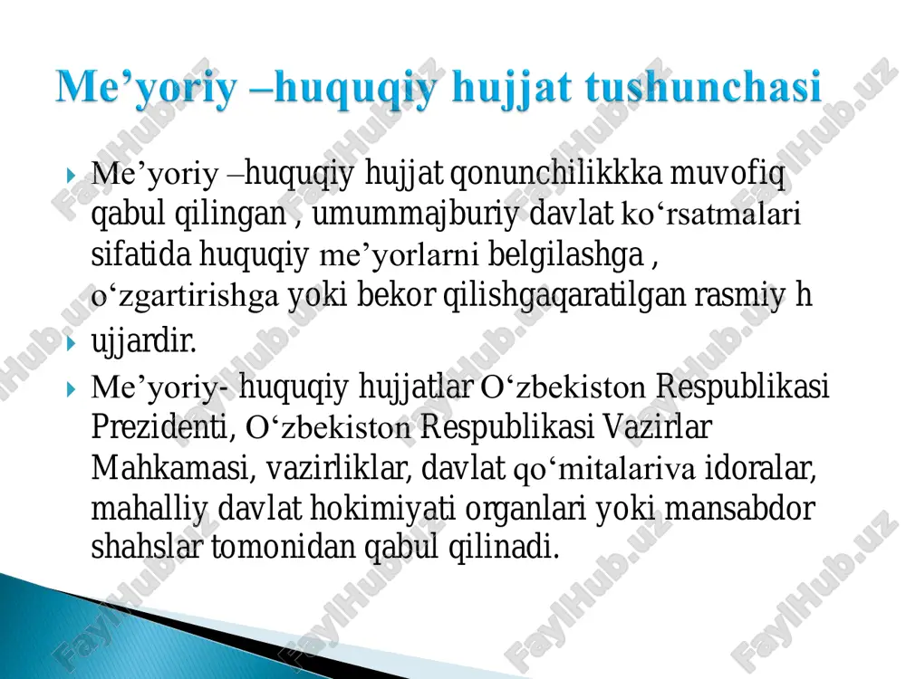 rining topshiriqlariga asosan va ushbu qonunda nazarda tutilmagan boshqa yo‘l bilan qo‘shimcha fanlarni kiritishga yo‘l qo‘yilmaydi. ta’lim mazmunini shakllantirish zamonaviy peda-gogikada, xususan, o‘zbek tili o‘qitish metodikasida quyidagi 4 ta muhim tarkibiy qism hisobiga amalga oshiriladi:  i.o‘quvchilar egallashi zarur bo‘lgan bilimlar tizimi (til faktlari, tushunchalar, qoidalar, ta’riflar tizimi);  ii. tanlangan ilmiy-nazariy bilimlarga muvofiq keladigan amaliy ko‘nikma va malakalar tizimi;  iii. o‘quvchilarni ijodiy faoliyat usullariga o‘rgatish: bu faoliyat qayta xotirlash, qisman ijodiy va ilmiy — ijodiy darajada bo‘lishi mumkin.  iv. o‘quvchi va o‘qituvchi o‘rtasidagi o‘zaro munosabatlar tizimi. amaldagi davlat ta’lim standartlarining mazmuni: bilim,ko‘nikmava malakalar majmui tayanch o‘quv reja o‘quv dasturlari baholash mezonlari ona tili ta’limining samaradorligini oshirish, o‘quvchini ta’lim jarayonining subyektiga aylantirish, o‘quvchilarning egallagan bilim, ko‘nikma va malakalarini bilishning qulay yo‘llarini aniqlash, ona tilidan sinfdan tashqari ishlarni samarali tashkil etish singarilar «o‘zbek tilini o‘qitish metodikasi» fanning ilmiy tadqiqot obyektidir.   ona tili ta’limining samaradorligini oshirish, o‘quvchini ta’lim …