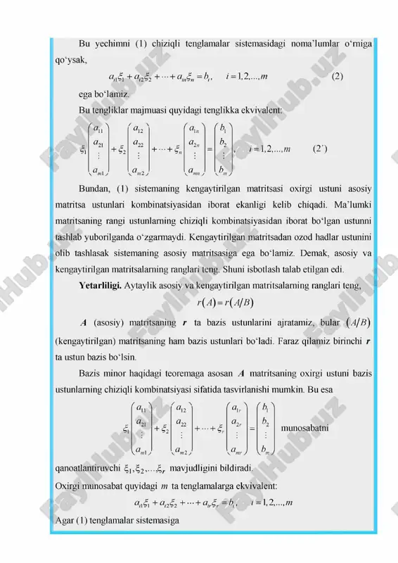 chiziqli tenglamalar sistemasi - Page 4