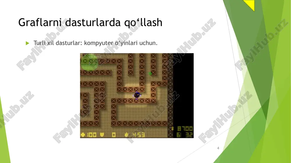 sob-kitoblardan qochish uchun ularning siyrakligidan foydalanadi. boshqa tomondan, zich graflar saqlash va qayta ishlash uchun ko'proq xotira va hisoblash resurslarini talab qiladi. siyrak graf bilan hal qilinadigan muammolar siyrak graflar odatda ko'plab sohalarda real muammolarni modellashtirish va hal qilish uchun ishlatiladi, jumladan: ijtimoiy tarmoqlar: ijtimoiy tarmoqlarda odamlar yoki guruhlar o'rtasidagi munosabatlarni ifodalash uchun siyrak grafdan foydalanish mumkin. graf tuzilishini tahlil qilish orqali biz ijtimoiy hodisalar, masalan, axborot tarqalishi yoki ta'sir qilish haqida tushunchaga ega bo'lishimiz mumkin. transport tarmoqlari: transport tarmoqlarida shaharlar, aeroportlar yoki boshqa transport markazlari oʻrtasidagi aloqalarni ifodalash uchun siyrak grafdan foydalanish mumkin. graf tuzilishini tahlil qilish orqali biz marshrutlarni optimallashtirishimiz, sayohat vaqtini qisqartirishimiz va transport samaradorligini oshirishimiz mumkin. siyrak graf bilan hal qilinadigan muammolar internet va aloqa tarmoqlari: internet va aloqa tarmoqlarida veb-saytlar, serverlar va aloqa qurilmalari o'rtasidagi aloqalarni ko'rsatish uchun siyrak grafdan foydalanish mumkin. graf tuzilishini tahlil qilib, biz ma'lumotlar uzatishni optimallashtirishimiz, tarmoqdagi tiqilib qolishni kamaytirishimiz va …
