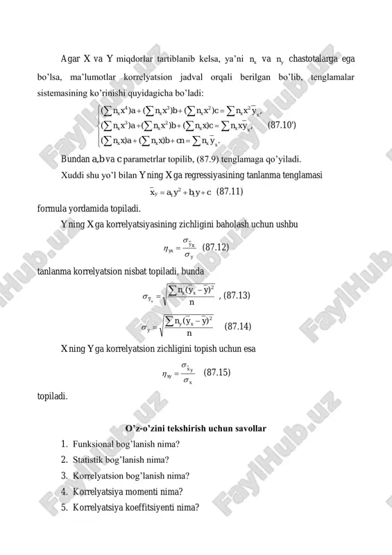 korrelyatsiya nazariyasi va dispersion analiz elementlari - Page 4
