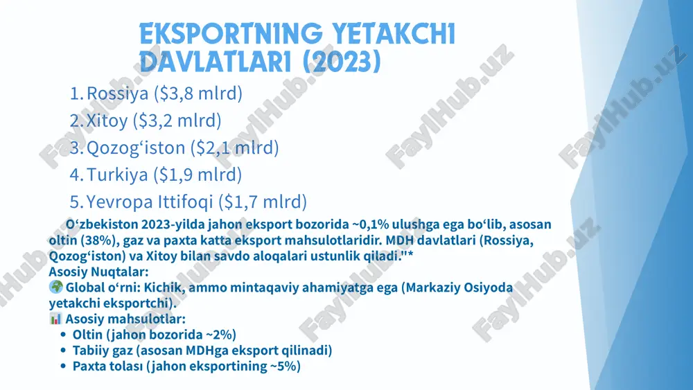 tashqi iqtisodiy faoliyat statistikasi - Page 4