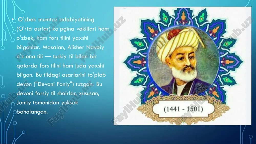 dan ikki yoki undan ortiq tildan muqobil foydalanish" deb ta'riflanadi. • tabiiy ikki tillilikni rivojlantirish uchun ikkita tamoyil qo’llaniladi: • bir til, bir ota-ona. masalan, ona bola bilan faqat frantsuz tilida, ota esa faqat rus tilida muloqot qiladi. shunday qilib, ikkita til tizimi sinxron ravishda assimilyatsiya qilinadi, bola uchun bir-biri bilan aralashmaydi, aksincha, unga tilning barcha mumkin bo’lgan funktsiyalaridan foydalanishga imkon beradi. • oilada hamma bir-biri bilan bir tilda, begonalar bilan boshqa tilda muloqot qiladi. bu shunday deyiladi: bir vaziyat – bir til. masalan, oilada rus tilida, maktabda yoki do’konda esa ingliz tilida gapirish odat tusiga kiradi. ikki tillilikning afzalliklari va kamchiliklari qayd etilishicha, ikki yoki undan ortiq tilda teng so‘zlashuvchi bolalar xotirasi va fikrlashi yaxshilanadi. ular vaziyatga ikki til madaniyati nuqtai nazaridan qaraganliklari uchun diqqatliroq va keng dunyoqarashga ega. tengdoshlari bilan solishtirganda, ikki tillilar bir vaqtning o’zida ma’lumot va ko’p vazifalarni bajarishgaikki tillilikning asosiy afzalligi zamonaviy kosmopolit dunyoda muloqot …