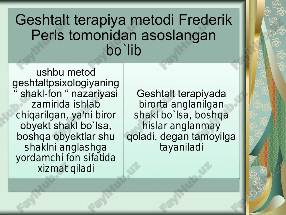 o‟qnash kelishi “uchrashuv guruhlari” “inkaunter guruh ” inkaunter harakatlar yetakchilari dodjers uliyam shyuts karl dodjers shyuts inkauter guruhlar harakatini piri bo‟ldi. u o‟z o‟rgatish uslubini “ochiq ushrashuvlar” deb nomladi shaxsiy ichki va shaxslararo muammolarni anglashga yo‟naltirilgan guruhlar – inkaunter guruhlar, psixodramma guruhlari va geshtalt guruh. somatik yoki tana guruhlari masalan: dastlabki terapiya guruhlari, bioenergetika va strukturali integratsiya; esalen guruhlari bugungi kunda psixologik ta‟sirning turli metodli prinsplarini qo‟llashga qaramay bu guruhlarning ikkita asosiy yo‟nalishlari farqlanadi: shyuts inkaunter guruhlar tarifini berganda quyidagi belgilarga urg‟u beradi rostgo‟ylik o‟zini va “jismoniy” menini anglash ma`suliyat hissiga e‟tibor ochiqlik “hozir va shu yerda prinspi” • ochiqlik va rostgo‟ylik, o‟z- o‟zini yoritish, (ochib berish) kabi guruhiy qadriyatlarni amalga oshirish yo‟li bilan erishiladi. inkaunter guruhlar ishtirokchilari boshqalari o‟zlarini ochib berishlarini rag‟batlantiradi, ammo bu bilan yaqin munosabatlarni o‟rnatadi. ishtirokchilar o‟z hissiyotlarini e‟tiborli bo‟lishiga va har daqiqada tajribaga ochiq bo‟lishiga chaqiriladi. shaxsni “hozir va shu yerda “ prinspi asosida ochilishi …
