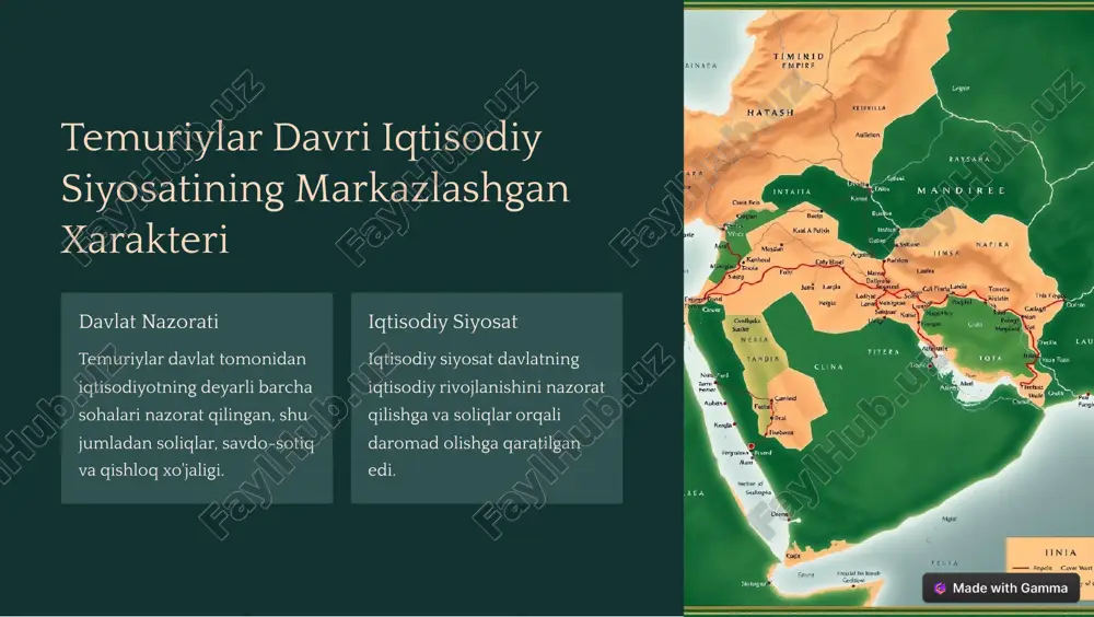temuriylar davri: iqtisodiy siyosat va rivojlanish - Page 4