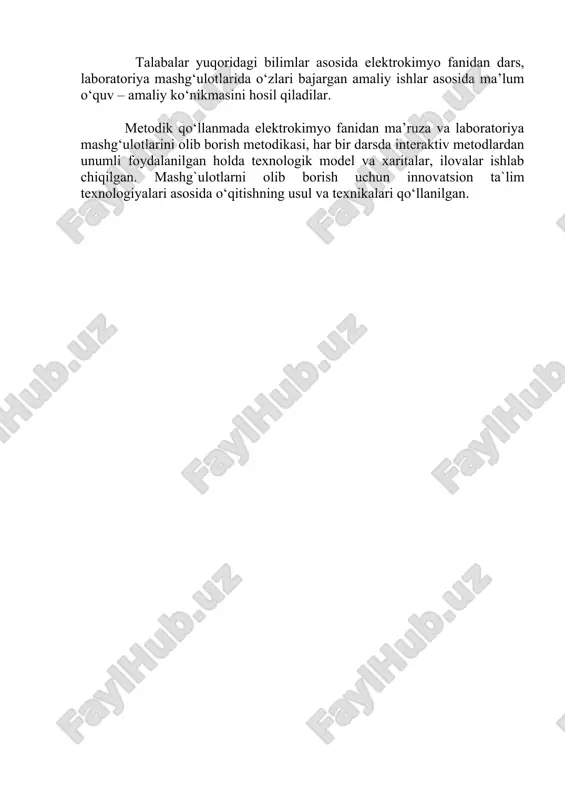 oddalarning kelib turish tezligiga va reaksiya mahsulotlarining olib ketish tezligiga bog‘liqdir. elektrokimyoviy reaksiyalarning o‘ziga xos tomoni shuki, uni tezligi elektrod potensialiga bog‘liqligidir. elektrod potensiali qiymatini xoxlagan vaqtda o‘zgartirish va shu orqali elektrokimyoviy jarayon tezligini boshqarish mumkin bo‘ladi. elektrod potensialining manfiy qiymatlarga siljishi katod reaksiyasi tezligi (qaytarilish jarayoni) potensialni musbat qiymatlarga siljishi, anod reaksiyasi (oksidlanish jarayoni) tezligini ortishga olib keladi. o‘z navbatida elektrod reaksiyalarning potensiali elektrod-eritmasi chegarasidagi qo‘sh elektr qavatining tuzilishiga bog‘liqdir. fazalar chegarasida ion va molekulalarning adsorbsiyasi elektrod reaksiyalari tezligiga kuchli va ma’lum tarzda ta’sir ko‘rsatadi. elektrod reaksiyalarning tezligini potensialga bog‘liqligi moddalarni elektrokimyoviy usul bilan olishni texnologik jihatdan osonlashtiradi. bu jarayonni pastroq temperaturada va katta tezlikda amalga oshirish mumkin. elektrokimyoviy zanjirning xossalari va qonuniyatlarini o‘rganuvchi elektrokimyoning kelib chiqishi birinchi shunday sistemani tuzish bilan bog‘liq. 1791yilda italyan tabiatshunosi l.gal’vani yorilgan baqaning fiziologik xossalarini o‘rganaturib tasodifan baqaning muskullari va ikki metalldan iborat o‘ziga xos elektrokimyoviy zanjir tuzdi. 1800 yilda boshqa italyan olimi …