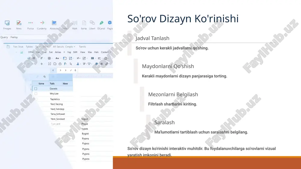microsoft accessda so'rovlar - Page 4