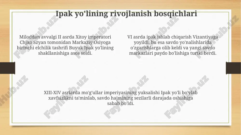 buyuk ipak yo'lining shakillanish tarixi - Page 4