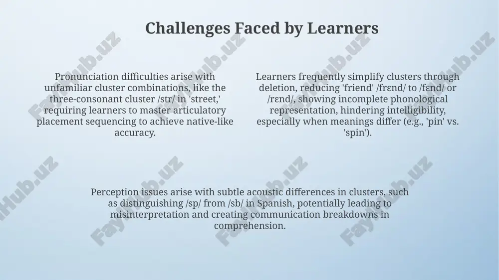 consonant clusters-challenges for learners - Page 4