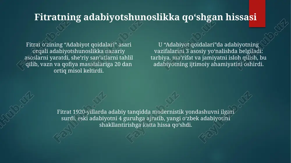 fitratning adabiyot qoidalari asari tahlili - Page 4