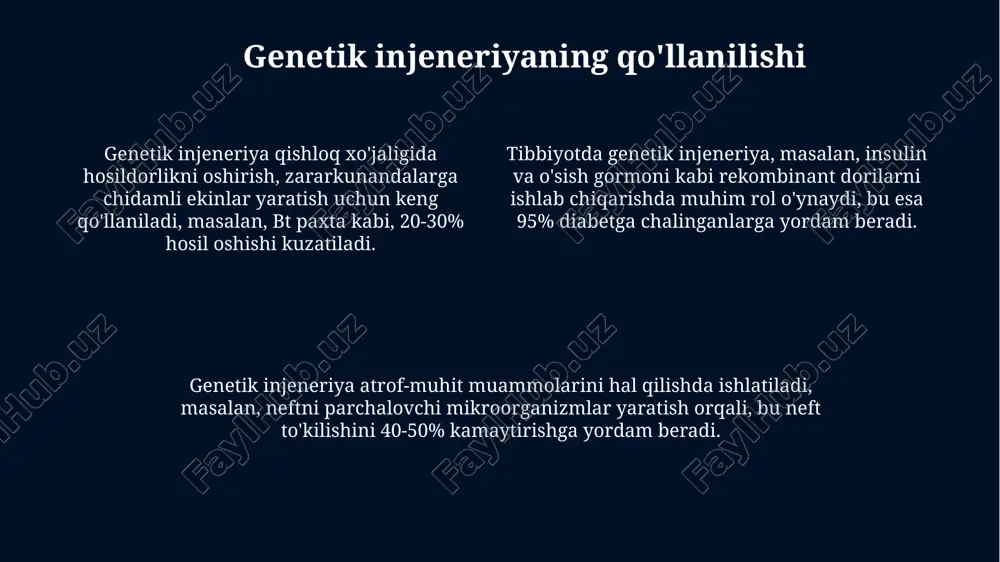 genetik injenerya biotexnologiya - Page 4