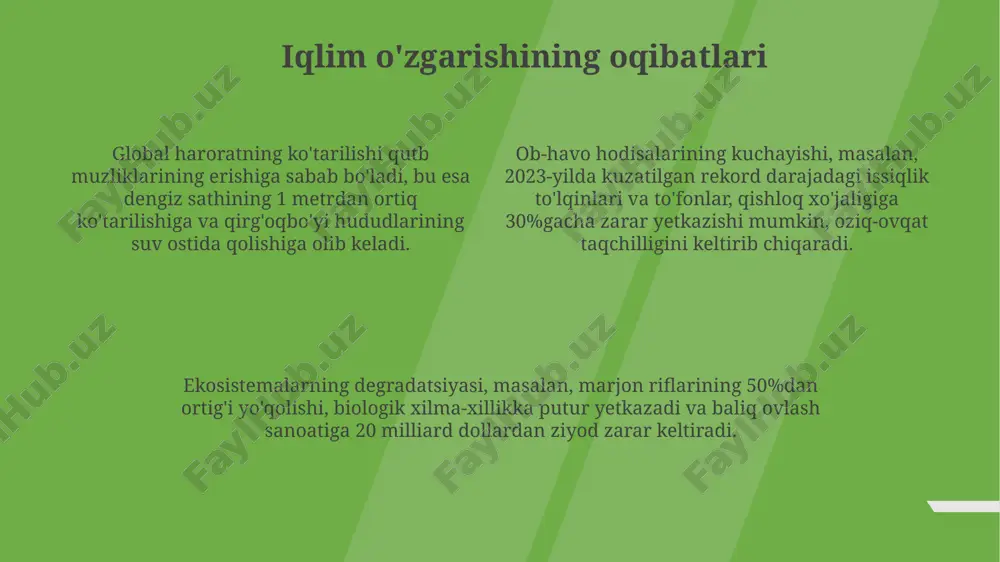 iqlim o'zgarishining asosiy muammolari - Page 4