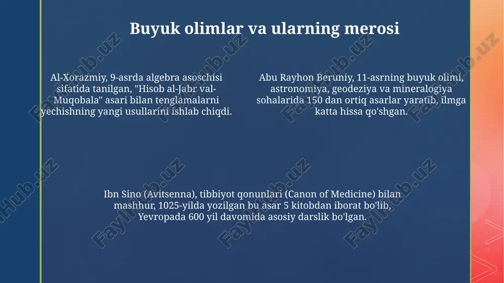 ix-xii asrlarda mamlakatimiz hududida ro‘y bergan madaniy uyg‘onish - Page 4