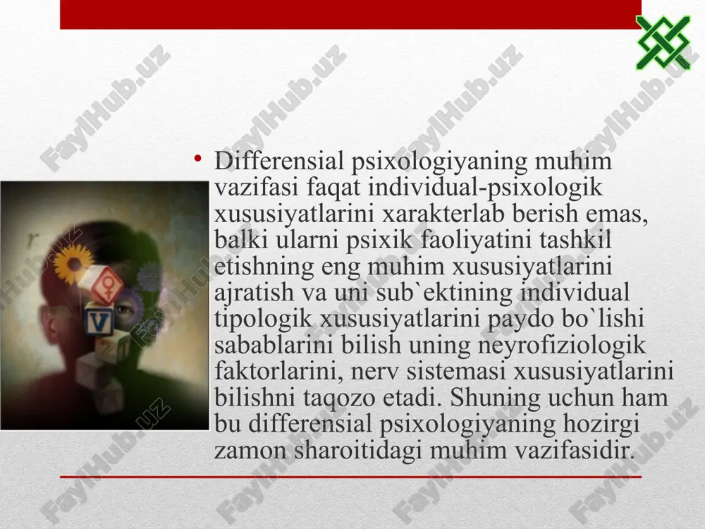 differensial psixologiya usullarining tasnifi - Page 4