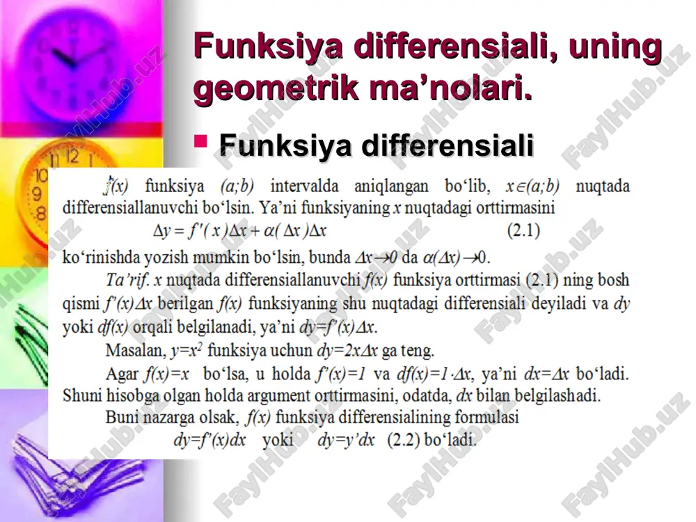 differensiallnuvchi funksiyaning xossalari - Page 4