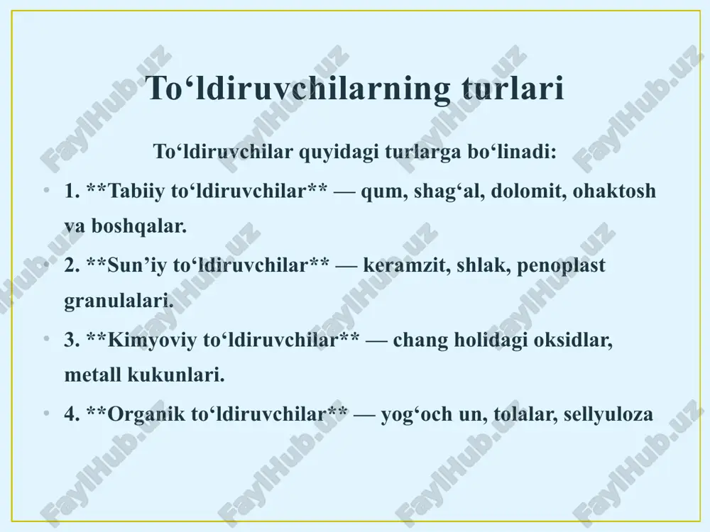to‘ldiruvchilarning turi, tarkibi va xususiyatlari - Page 4