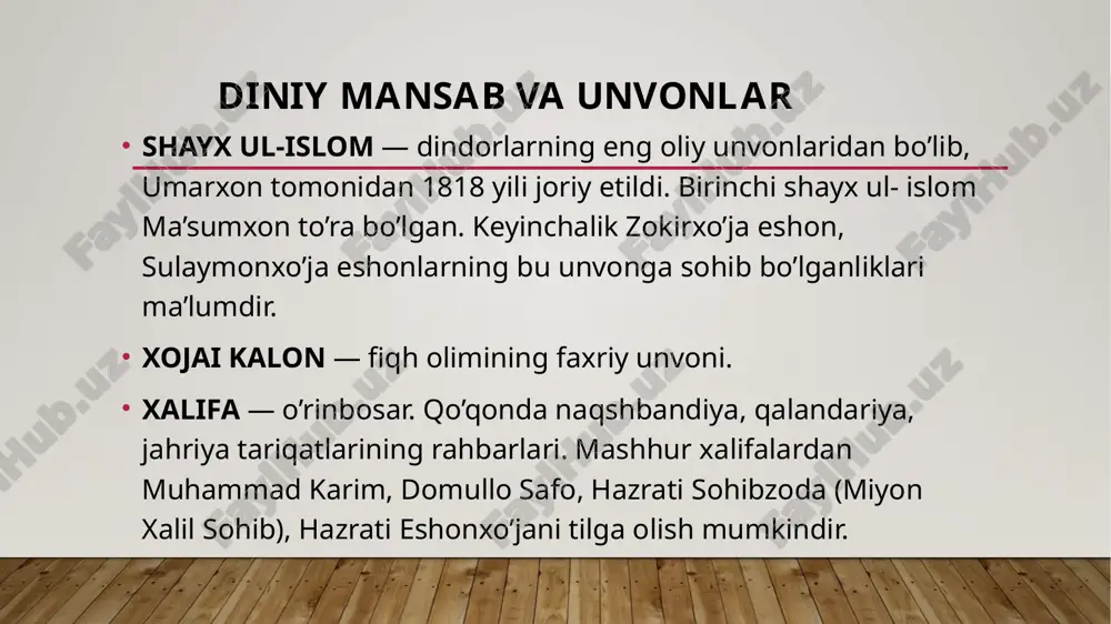 qo'qon xonligida diniy unvonlar - Page 4
