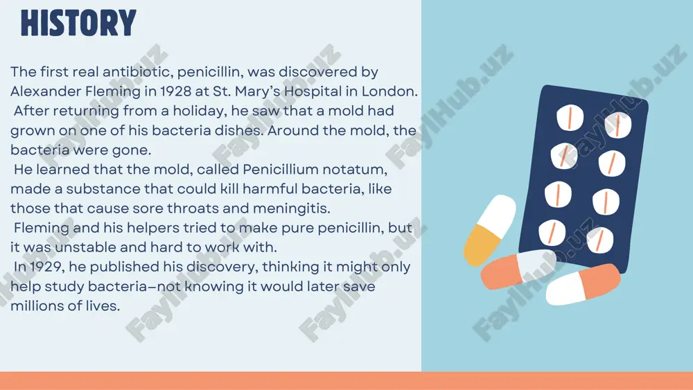 prezentatsiya na temu "antibiotics"/ "antibiotics" mavzusida taqdimot - Page 4