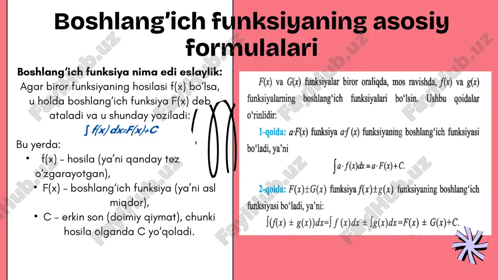 boshlang’ich funksiya va integral tushunchasi - Page 4