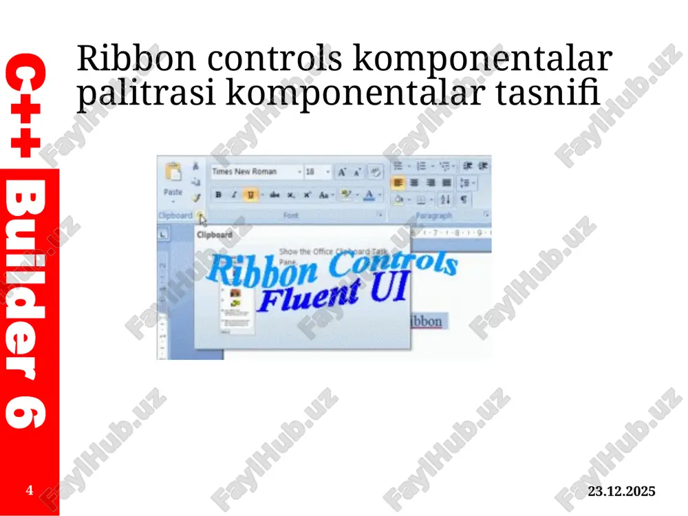 ribbon controlskomponentalaribilanishlash - Page 4