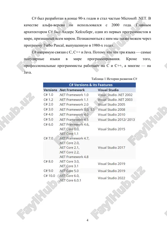 ena dlya sozdaniya windows- i veb-prilojeniy, no razrabotchiki takje namerevalis sozdavat konsolnie prilojeniya. kogda vi zapuskaete konsolnoe prilojenie, operatsionnaya sistema sozdaet konsolnoe okno, cherez kotoroe osushestvlyaetsya ves vvod i vivod. vneshne eto napominaet rabotu rejima komandnoy stroki operatsionnoy sistemi, kogda vvod-vivod otobrajaet potok simvolov. konsolnie prilojeniya — luchshiy sposob izucheniya yazika, poskolku oni ne ispolzuyut mnojestvo standartnix ob'ektov dlya sozdaniya graficheskogo interfeysa. v pervoy chasti kursa tselyu yavlyaetsya tolko sozdanie konsolnix prilojeniy, sosredotochenie vnimaniya na osnovnix vozmojnostyax yazika c#. v ostalnix chastyax mi uvidim prosteyshie deystviya v srede: sozdanie i zapusk konsolnogo prilojeniya na c#. vsyu informatsiyu, neobxodimuyu dlya raboti s visual studio.net, vi mojete poluchit iz dokumentatsii i literaturi. shablon konsolnogo prilojeniya davayte rassmotrim kajduyu stroku shablona programmi (list 1.1). ne pitaytes ponyat vse napisannoe v ney srazu, poka nasha tsel — izuchit printsipi raboti obolochki, programmu v tselom mi izuchim pozje. using system; namespace consoleapplicationl { /// /// …