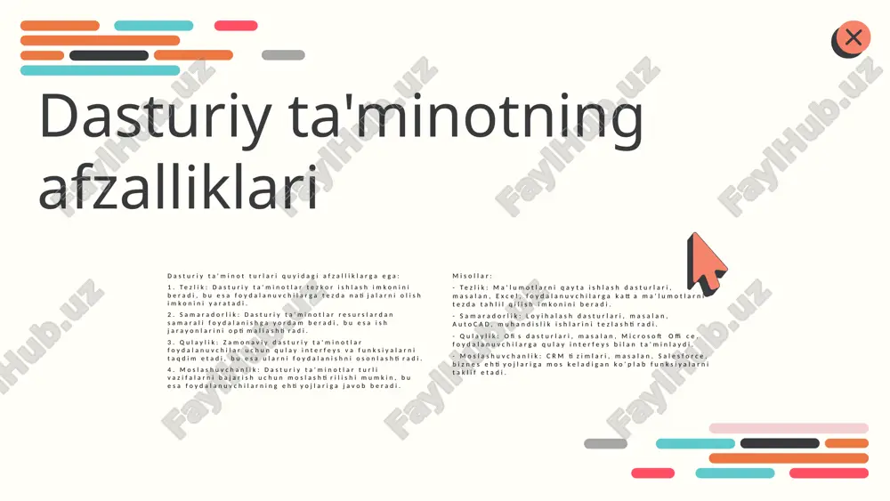 ing oshishi. - o'qitish metodlari va vositalaridagi o'zgarishlar: - mobil ilovalar va virtual realite texnologiyalari o'qitishda keng qo'llanilmoqda. - o'quv jarayonini individualizatsiya qilish imkoniyatlari. - ushbu tendensiyalarning kelajakdagi ta'limga ta'siri: - ta'limning individual yondashuvlari rivojlanadi. - kelajakda o'qituvchining roli o'zgarishi kutilmoqda. - fikrlar va misollar: - misol sifatida, masofaviy ta'lim tizimlarining kengayishi va ularning samaradorligi haqida fikrlar. innovatsion yondashuvlar innovatsion yondashuvlar ta'lim jarayonida muhim ahamiyatga ega. ular o'qituvchilar va o'quvchilar uchun yangi imkoniyatlar yaratadi: interaktiv darslar, masofaviy ta'lim resurslari va zamonaviy texnologiyalar orqali o'qitishni rivojlantirish. o'qitish jarayonida innovatsion texnologiyalardan foydalanish, o'quvchilarning qiziqishini oshirish va bilim olish jarayonini samarali qilish uchun strategiyalarni o'z ichiga oladi. masalan, o'qituvchilar innovatsion yondashuvlar orqali o'quvchilarning individual ehtiyojlariga moslashib, yangi metodlarni qo'llashlari mumkin. bunday yondashuvlar ta'lim muhitida muvaffaqiyatga erishish uchun zarurdir. mavzuga oid diagramma va rasmlar taqdim etish, innovatsion yondashuvlarni ko'rsatish va o'quv jarayonidagi o'zgarishlarni yanada aniqroq ifodalashga yordam beradi. photo by altumcode on unsplash kelajakda …