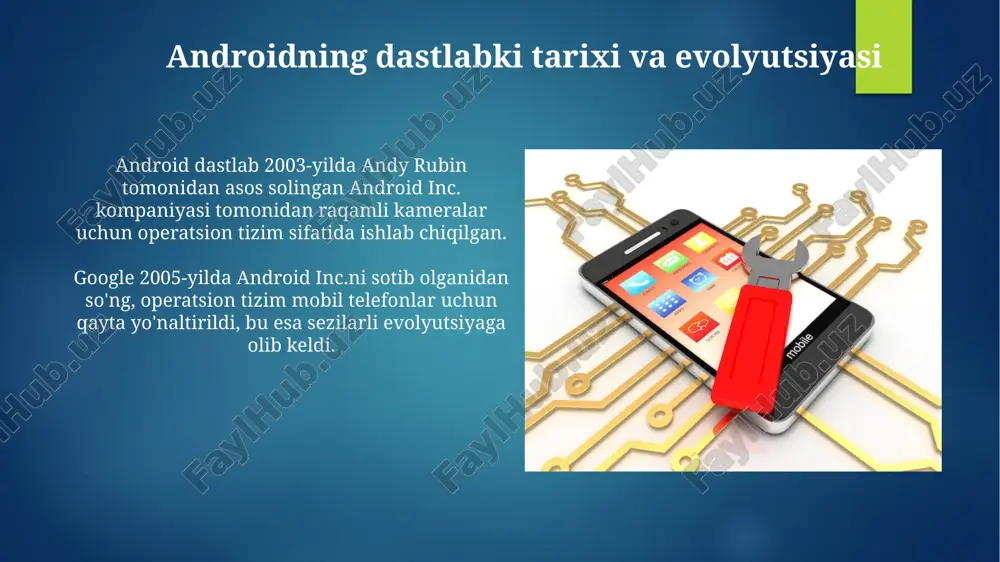 android operatsion tizimining rivojlanishi va bugungi imkoniyatlari - Page 4