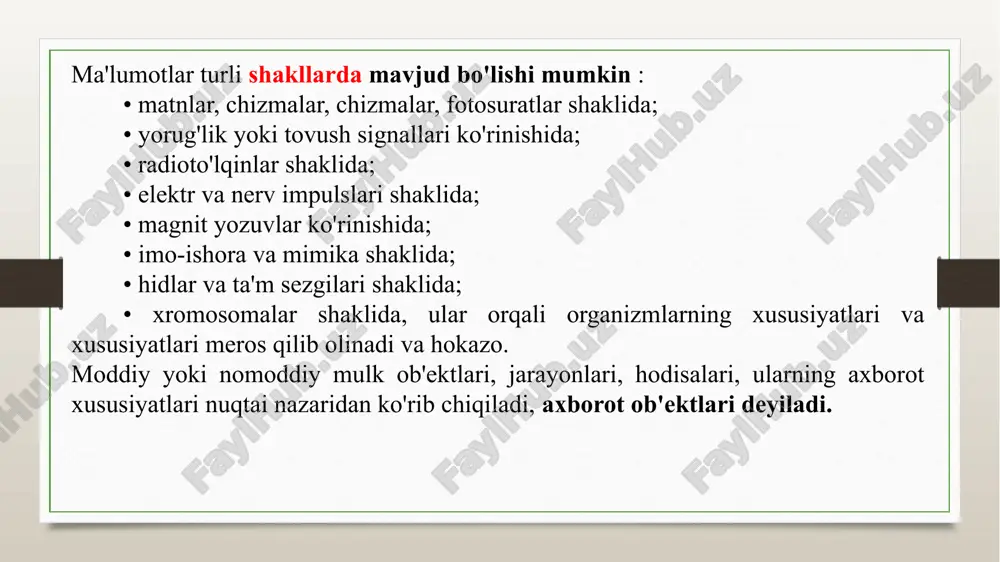 xotira hujayralari mavjud . registr raqam yoki ko'rsatmani qisqa muddatli saqlash funktsiyasini bajaradi. bitta ikkilik raqamni ( bit ) saqlashga qodir trigger deb ataladigan elektron sxemadir. summator - har bir operatsiyani bajarishda ishtirok etadigan amq registri; hisoblagichi - cu registri, ketma-ket xotira kataklaridan dasturni avtomatik tanlash uchun xizmat qiladi; buyruqlar registri - buyruq kodini uni bajarish uchun zarur bo'lgan vaqt davomida saqlash uchun cuni ro'yxatdan o'tkazing. uning ba'zi bitlari opcode'ni saqlash uchun ishlatiladi, qolganlari operand manzil kodlarini saqlash uchun ishlatiladi . kompyuterlarning katta qismini qurish 1945 yilda amerikalik olim jon fon neyman tomonidan ishlab chiqilgan quyidagi umumiy tamoyillarga asoslanadi . 1. dasturni boshqarish printsipi . 2. xotiraning bir xilligi printsipi . 3. maqsadga erishish printsipi . ushbu tamoyillar asosida qurilgan kompyuterlar fon neyman tipidagidir . ammo fon neymannikidan tubdan farq qiladigan kompyuterlar mavjud. ular uchun, masalan, dasturni boshqarish printsipi bajarilmasligi mumkin , ya'ni. ular dasturning hozirda bajarilayotgan ko'rsatmasini ko'rsatuvchi "dastur …