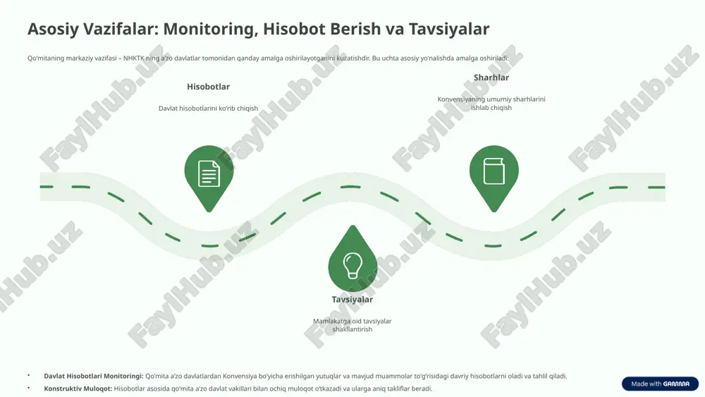 . asosiy ustuvor yoʻnalishlar: raqamli qulaylik sunʼiy intellekt va yangi texnologiyalar davrida nogironlarning raqamli imkoniyatlardan foydalanishini taʼminlash. iqlim oʻzgarishi tabiiy ofatlar va iqlim oʻzgarishi sharoitida nogironlarning zaifligini kamaytirish va ularning himoyasini kuchaytirish. ruhiy salomatlik ruhiy salomatlikni saqlash sohasida diskriminatsiyani bartaraf etish va jamoatga asoslangan yordam tizimini rivojlantirish. 9 xulosa: nogironlar huquqlarini taʼminlashdagi qoʻmitaning oʻrni nogironlar huquqlari boʻyicha qoʻmita konvensiyaning ruhini saqlab qolish va uni amalda tatbiq etish uchun zarur boʻlgan global platforma hisoblanadi. uning faoliyati butun dunyo boʻylab yuz millionlab nogironlarning hayot sifatini yaxshilashga bevosita taʼsir koʻrsatadi. qoʻmita oʻzining monitoring va maslahat berish vazifalari orqali davlatlarni inson huquqlariga asoslangan, inklyuziv jamiyat qurishga undaydi. uning mavjudligi nogironligi boʻlgan shaxslarning ovozi eshitilishini va ularning huquqlari xalqaro miqyosda himoyalanishini taʼminlaydigan kritik omil hisoblanadi. 10 image1.png image2.png image3.png image4.png image5.png image6.png image7.png image8.png image9.png image10.png image11.png image12.png image13.png image14.png image15.png image16.png image17.png image18.png image19.png image20.png image21.png image22.png image23.png image24.png image25.png