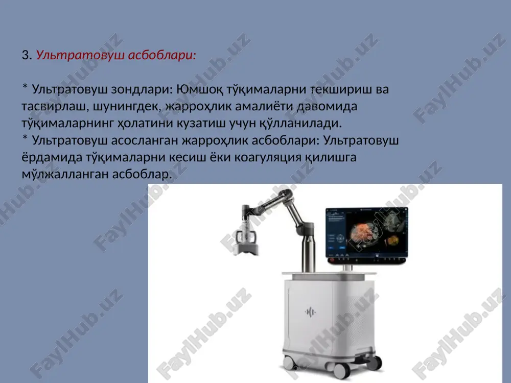 n darajada saqlashga erishiladi. * xavfsizlik: xlorli eritmalar bilan ishlashda shaxsiy himoya vositalari (qo'lqop, ko'zoynak, niqob)dan foydalanish va yaxshi ventilyatsiyali joyda ishlash zarur. * saqlash: tayyorlangan eritma belgilangan muddatdan ko'p saqlanmasligi kerak, chunki uning samaradorligi vaqt o'tishi bilan pasayadi.. eʼtiboringiz uchun rahmat image1.jpeg image2.jpeg image3.jpeg image4.jpeg image5.jpeg
